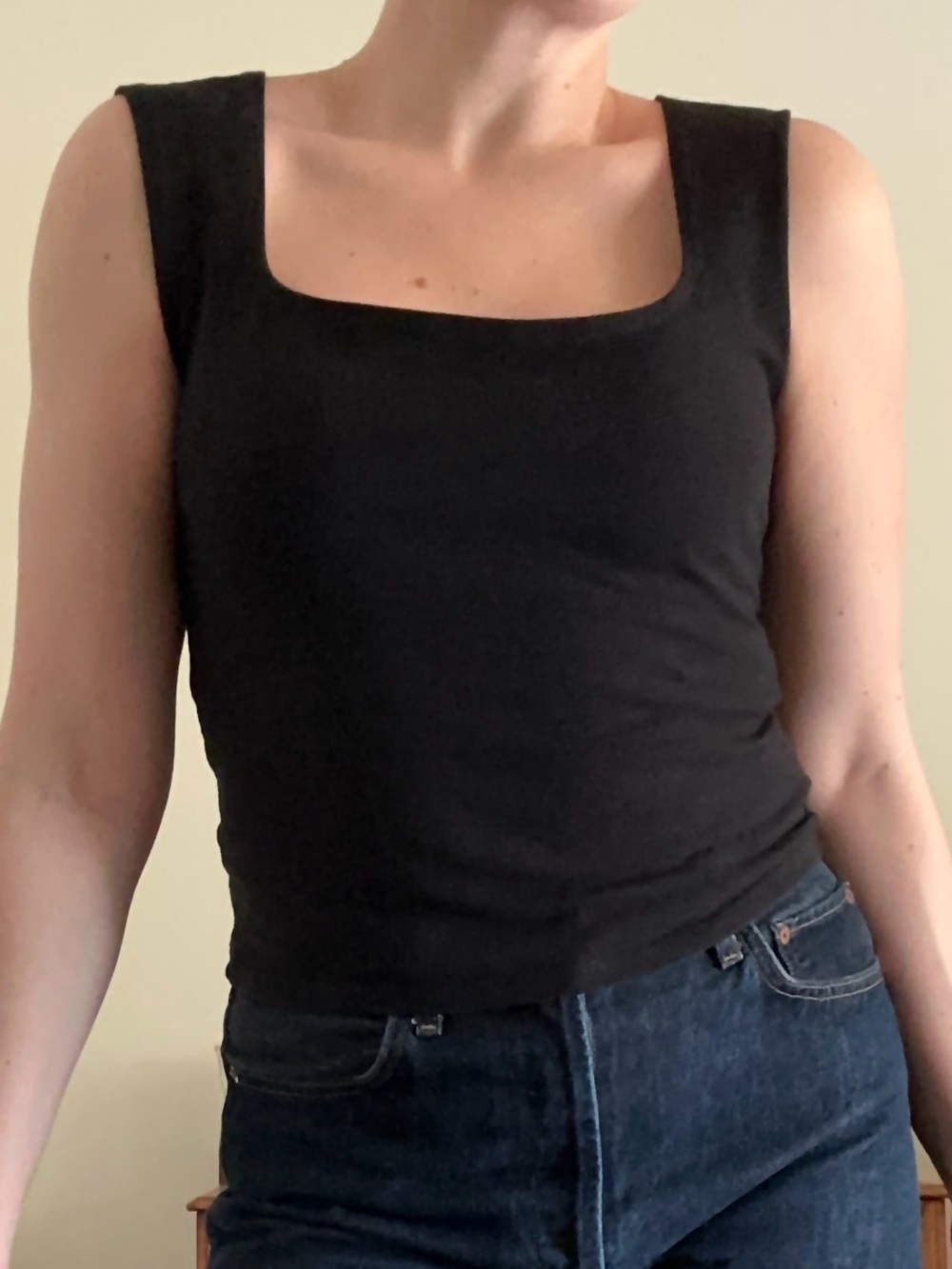 Reformation Keegan Square-Neck Tank Top